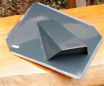 CAPACCO Odvětrávací hlavice Al 345/345mm - hliník RAL 7016 CAPACCO Odvětrávací hlavice Al 345/345mm - hliník RAL 7016